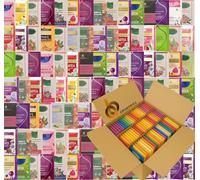 Fruit Tea Selection - 50 Individually Wrapped Enveloped Teabags | Mixed Berry, Citrus & Tropical Infusions | Recyclable Compartment Box | UK Packed