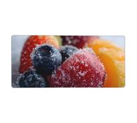 Fruit That Has Been Frozen Print Gaming Mouse Pad XXL Mousepad Keyboard and Mouse-Pads Desk Mat Office,35.5in X 16 in