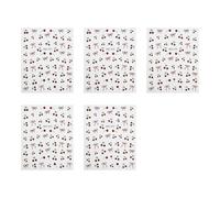 Fruit-Themed Decals 5PCS | Sensitive Skin Safe | Quick Apply Long-Lasting Stickers Sensitive Skin Safe Nail Stickers