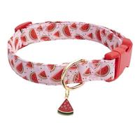 Fruit-Themed Pet Collar - Adjustable Dog & Cat Collar With Cute Fruit Pendants, Durable For Puppies & Small Pets(Red,S)