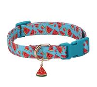 Fruit-Themed Pet Collar - Adjustable Dog & Cat Collar With Cute Fruit Pendants, Durable For Puppies & Small Pets(Blue,L)