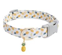 Fruit-Themed Pet Collar - Adjustable Dog & Cat Collar With Cute Fruit Pendants, Durable For Puppies & Small Pets(White,M)