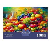 Fruit Thick Paper Abundant Fruit Harvest Painting Jigsaw Puzzle Bundle for Seniors Brain Training Secret Santa Gift 70x50cm/1000pcs