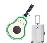 Fruit Travel Labels, Silicone Fruit Shapes | Colorful Suitcase Tag with Privacy Cover, Novelty Bag Identifier for Checked Luggage, Cute Vacation Marker and Carry Oh with Address Card for Airline