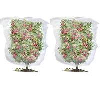 Fruit Tree Netting Bird Protection - Fine-meshed Insect Net with Drawstring, Bird Netting for Garden, Insect Bird Barrier Tree Net, for Small Bush Vegetables Strawberry Bush (2, 80x100cm)
