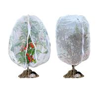 Fruit Tree Netting Bird Protection, RIFNY 1x1.2m Garden bird Netting with Zipper, Outdoor Fine Mesh Cover Plant Net Protection fruit Blueberry bushes Strawberry Cherry Tree (White, 2 PCS)