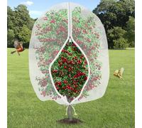Fruit Tree Netting Bird Protection With Zipper, 140x180cm 4.6x6ft Fruit Nettings Fine Mesh Bird Friendly Garden Netting For Veg Patch Small Bush Vegetables Cherry Blueberry Strawberry Netting