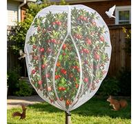 Fruit Tree Netting Bird Protection with Zipper, Bird Insect Barrier Netting Fine Mesh Protection Bags, Cherry Plant Net for Protect Plant Fruits Flower From Insect Bird Eating (120 * 153CM)