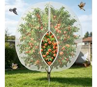 Fruit Tree Netting Bird Protection with Zipper, Bird Insect Barrier Netting Fine Mesh Protection Bags, Cherry Plant Net for Protect Plant Fruits Flower From Insect Bird Eating (250 * 250CM)