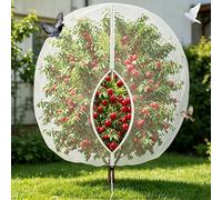 Fruit Tree Netting Bird Protection with Zipper, Bird Insect Barrier Netting Fine Mesh Protection Bags, Cherry Plant Net for Protect Plant Fruits Flower From Insect Bird Eating (183 * 215CM)