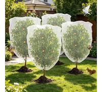 Fruit Tree Netting Bird Protection with Zipper, Bird Insect Barrier Netting Fine Mesh Protection Bags, Cherry Plant Net for Protect Plant Fruits Flower From Insect Bird Eating (4PCS 140 * 120CM)