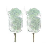 Fruit Tree Netting Set of 2 Transparent for pe With Drawstring Zipper | Tear-resistant for pe mesh for shields tomatoes and blueberries Allows sunlight and airflow Covers multiple plants Large size