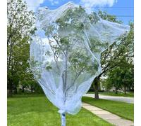 Fruit Tree Netting with Zipper, 2 PCS 6ft x 6ft Cicada Netting for Trees, Insect Bird Netting for Garden Protection, Blueberry Bush Netting Cover Ultra Fine Mesh Garden Netting Pest Barrier