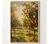 Fruit Tree Pictures Vintage Citrus Art Print Orange Tree Canvas Wall Art Fruit Vintage Artwork Orange Farmhouse Wall Art Citrus Still Life Painting Vintage Orange Fruit Poster for Wall 16x24in No