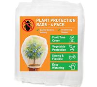 Fruit Tree Protection Bags 4x4.5 FT in 4 Pack | Multiple Size Garden Netting for Fruit & Vegetable Protection | White Plant Net Cover for Blueberry & Tomato | Bird & Insect Mesh Fabric Protector