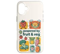 Fruit Veg Powered Vegan Kids Cute Kawaii Design Case for iPhone 16 Plus