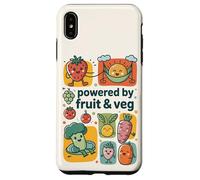Fruit Veg Powered Vegan Kids Cute Kawaii Design Case for iPhone XS Max