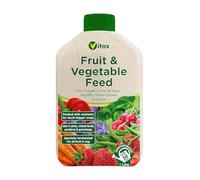 Fruit & Vegetable Feed 1L - Fast-Acting Liquid Fertilizer with Nitrogen, Phosphorus & Potassium for Strong Roots Healthy Growth & Tastier Bumper Crops Concentrated Formula Makes 225 Litres