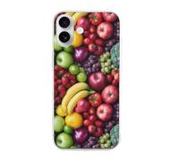 Fruit Vegetable Grape Strawberry Banana Slim Phone Cases Cover Compatible with iPhone 16/16 Plus/16 Pro/16 Pro Max/16 E