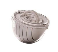 Fruit Vegetable Washer Basket Watermelon Slicer Ergonomic Handle Kitchen Gadget for Families Watermelon Cutting Basket