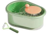 Fruit Washer and Salad Spinner - Portable Vegetable Cleaner with Colander and Hand Crank, Kitchen Use, Soft Brush Included