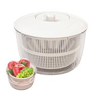 Fruit Washer, Draining Basket with Lid, Crank Draining Basket for Food, Vegetables, Rice, Pasta, Camping, Kitchen, Countertop