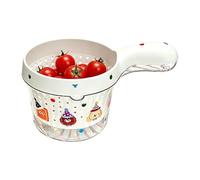 Fruit Washer,Kitchen Double-Layer Small with Handle - Fruit Cleaner Bowl Berry Washer | for Strawberry Cherry Tomato Grape Salad Food Produce Camping Picnic Home Counter