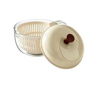 Fruit Washer Spinner Bowl, with Handle Strainer Cleaning Container, Fruit Cleaner Spinner Vegetable Washing Bowl, for Cooking Prep, Weekend BBQ, Potluck Party, Saves Time & Effort