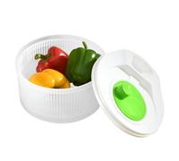 Fruit Washer Spinner | Vegetable Basket | Double Layer Washing and Draining Container for Kitchen Home Cooks Bails Grapes Tomatoes Vegetables