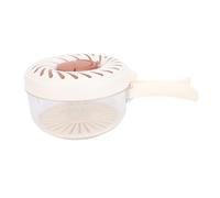 Fruit Washer Strainer Bowl Foldable Handle Drain Basket Multifunctional Fruit Vegetable Washing Bowl Colander Container for Kitchen Picnic (Brown)
