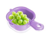 Fruit Washing Basket - Fruit Strainer Double Layer, Fruit Washing Strainer Bowl | Removable Colander Drainer Basin with Strainer for Berries and Tomato Grapes Multipurpose Kitchen Basin