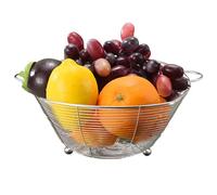 Fruit Washing Bowl - Colony Stainless Steel Kitchen Rinse Basket | Multipurpose Colander Bowl with Drainage for Washing Carrots, Peaches, Tomatoes and Cucumbers in