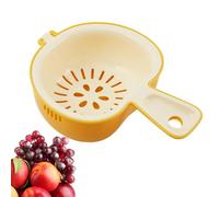 Fruit Washing Bowl,Container For Washing And Drainage,Bowl With Colander For Drainage | for Cleaning Food Camp Cooking Drain Mixing