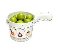 Fruit Washing Bowl - Kitchen Double-Layer Small with Handle,Cute Strainer Bowl Fruit Colander - for Strawberry Cherry Tomato Grape Salad Food Produce Camping Picnic Home Counter