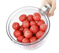 Fruit Washing Bowl - with Handle Non-Slip Multifunctional | Fruit Spinner and Strainer,for Watermelon Salad Food Mixing Cleaning Cooking Prep Camping
