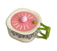 Fruit Washing Bowl with Strainer and Lid - 2 in 1 Drainer Basket with Foldable Handle, Multifunctional Dish Drainer and Canning Bowl for Kitchen | Long Lasting Freshness, Suitable for Washing Berries