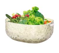 Fruit Washing Bowl with Strainer - Double Layer Multifunctional Basket Vegetable Washing Container with Strainer Insert - For Household Picnic Camping Fridge as Snack for Berries Such as Strawberries