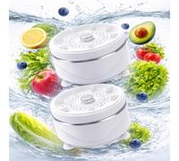 Fruit Washing Machine, Multifunctional Food Purifier, 4 Smart Modes & Long Battery Life, Usb Rechargeable For Home Camping Travel(2pcs)