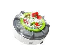 Fruit Washing Machine - Vegetable Device Food Purifier | Compact Rechargeable Kitchen Kitchen White Smart Washing Tool for Lettuce with F