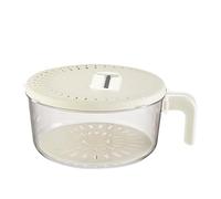 Fruit Washing Up Basket, Double Layer Fruit Bowl with Strainer Insert, Sink Container with Folding Handle for Salad, Cooking, Camping, Picnic, Kitchen