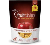 Fruitables Baked Dog Treats, Healthy Pumpkin Treat for Dogs, Low Calorie & Delicious, Free of Wheat, Corn and Soy, Made in the USA, Apple and Crispy Bacon Flavor, 7oz