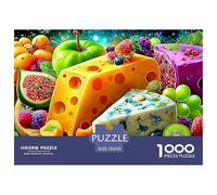 FruitCheeseArtSophisticated 1000-Piece Jigsaw Puzzles for Adults Comprised of 1000 Individually Challenging Puzzle Game Pieces - Conceived As An Exceptional Gift Jigsaw Puzzles for Adults And Kids Ag