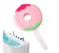 FruitFizz Bath | 100g Oil Colorful Lollipop Shape Strawberry Watermelon Fizzing | Kids Bubble Maker Fun Aromatic Soothing Cleanser Water Play Toy | Bathtub Pool Family Time Gift
