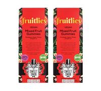 Fruitlies Mixed Fruit Vegan Jelly Sweets 2 x 125g with Juice, Gelatine-Free