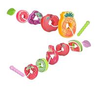 Fruits Blocks Threading Toy Multi-Purpose Motor Skill Development Game Children Educational Threading Game for Birthdays and Holidays