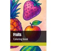 Fruits: Coloring book