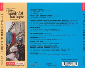FRUITS DE LA PASSION: FESTIVAL MONTR‚AL BAROQUE 2005 NEW CD