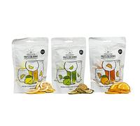 Fruits for Drinks Citrus Bundle - 3 Bags - (20 Servings per Bag) - Freeze Dried Cocktail Garnish - Orange, Lemon and Lime For gins, prosecco, mocktails and cocktails Easy to use and store