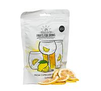 Fruits for Drinks, Freeze Dried Lemon Slices - Cocktail Garnish for Gin, Prosecco, Whiskey & More | Long Shelf Life | 20 Servings"