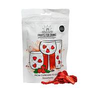 Fruits for Drinks, Strawberry, Freeze Dried Cocktail Garnish - 20 Servings